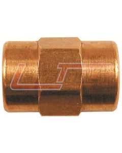 COILHOSE PNEUMATICS K0606 Hex Coupling, 3/8" FPT x 3/8" FPT