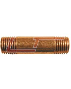 COILHOSE PNEUMATICS NL0202 Brass Long Nipple, 1/8" MPT x 2"