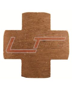COILHOSE PNEUMATICS X006 Cross, 3/8" FPT, Brass