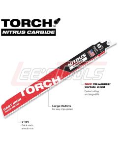 MILWAUKEE 48-00-5262 9" 7TPI The TORCH™ with NITRUS CARBIDE™ for CAST IRON 1PK