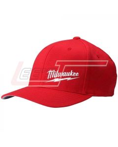 MILWAUKEE 504R-LXL FF FITTED HAT - RED L/XL