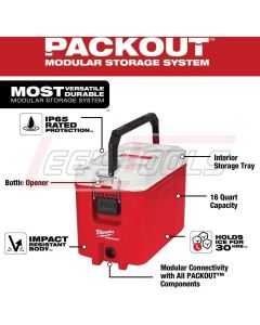 MILWAUKEE 48-22-8460 PACKOUT™ 16QT Compact Cooler