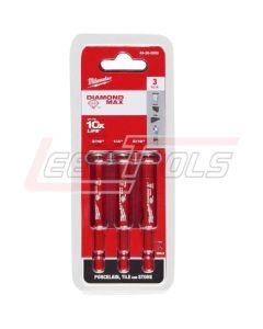 MILWAUKEE 49-56-0500 DIAMOND MAX™ Diamond Grit Hole Saw 3 PC Set