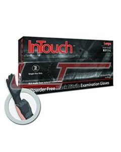 ATLANTIC SAFETY B311-XL 100 X-Large Black INTOUCH GLOVES