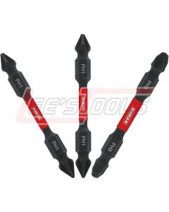 FREUD DDEPHV25-S3 DB Double End Insert Bit PH 3pk