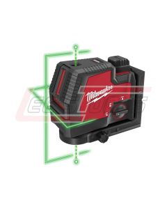 MILWAUKEE 3522-21 USB Rechargeable Green Cross Line & Plumb Points Laser