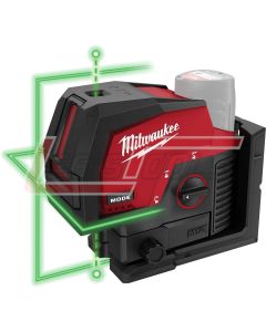 MILWAUKEE 3622-20 M12™ Green Cross Line and Plumb Points Laser