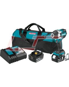 MAKITA XWT17T 18V LXT® Lithium-Ion Brushless Cordless 4-Speed Mid-Torque 1/2" Sq. Drive Impact Wrench Kit w/ Frict