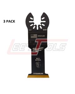 MILWAUKEE 49-25-1233 Milwaukee® OPEN-LOK™ 1-3/8" TITANIUM ENHANCED BI-METAL MULTI-MATERIAL BLADES 3PK