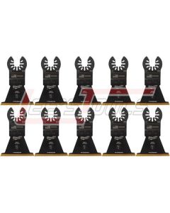 MILWAUKEE 49-25-1249 Milwaukee® OPEN-LOK™ 2-1/2" TITANIUM ENHANCED BI-METAL MULTI-MATERIAL BLADES 10PK