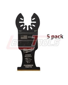 MILWAUKEE 49-25-1525 Milwaukee® OPEN-LOK™ 1-3/8" TITANIUM ENHANCED CARBIDE TEETH MULTI-MATERIAL BLADE 5PK