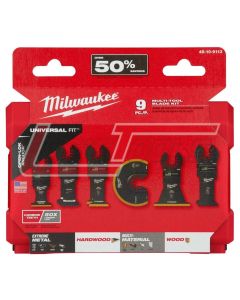 MILWAUKEE 49-10-9113 Milwaukee® OPEN-LOK™ 9PC MULTI-TOOL BLADE KIT
