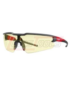 MILWAUKEE 48-73-2100 Yellow Safety Glasses-Anti-Cratch Lenses