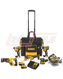 DEWALT DCKSS699M2 20V MAX* XR® BRUSHLESS CORDLESS 6-TOOL COMBO KIT WITH CONTRACTOR BAG
