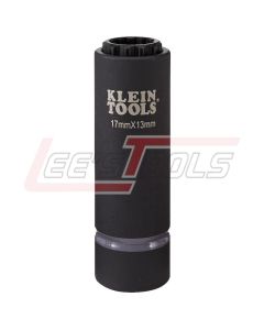KLEIN 66051E 2-in-1 Metric Impact Socket, 12-Point, 17 x 13 mm