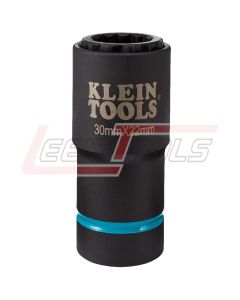 KLEIN 66053E 2-in-1 Metric Impact Socket, 12-Point, 30 x 22 mm