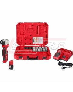 MILWAUKEE 2435CU-21S M12™ Cable Stripper Kit with 17 Cu THHN / XHHW Bushings