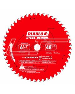FREUD D0648CFA 6-1/2 in. x 48 Tooth Cermet II Saw Blade for Metals and Stainless Steel