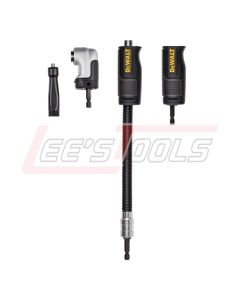 DEWALT DWAMRASETFT DEWALT Right Angle Drill Adaptor, All-in-1, Stubby, Flex Shaft, 12-Inch