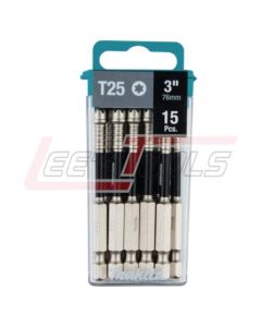 MAKITA E-01270 IMPACT XPS T25 TORX 3" POWER BIT 15/PK