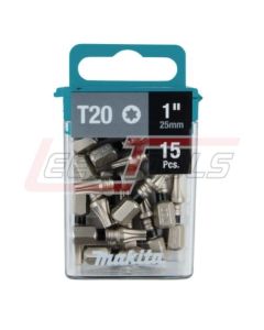 MAKITA E-00670 IMPACT XPS T20 TORX 1" INSERT BIT 15/PK