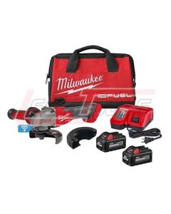 MILWAUKEE 2883-22 M18 FUEL™ 4-1/2" / 5" Braking Grinder w/ ONE-KEY™ Slide Switch, Lock-On