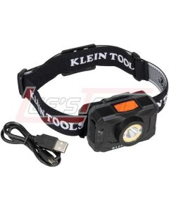 KLEIN 56414 Rechargeable 2-Color LED Headlamp with Adjustable Strap