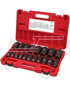 MILWAUKEE 49-66-7012 19PC SHOCKWAVE Impact Duty™ 1/2" Drive SAE Deep 6 Point Socket Set