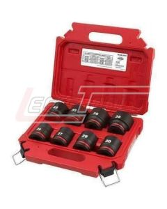 MILWAUKEE 49-66-7019 8PC SHOCKWAVE Impact Duty™ 3/4" Drive Metric Standard 6 Point Socket Set