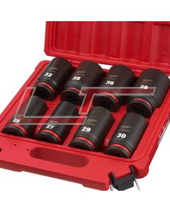 MILWAUKEE 49-66-7020 8PC SHOCKWAVE Impact Duty™ 3/4" Drive Metric Deep 6 Point Socket Set