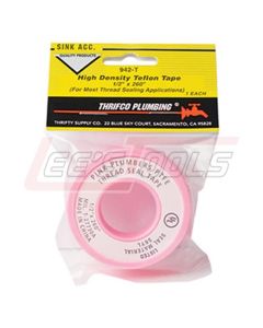LT APPROVED VENDOR 4400942 1/2"x 260' PINK HIGH DENSITY PLUMBERS THREAD SEALING TAPE (PACKAGED)