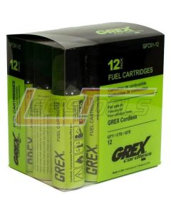 GREX GFC01-12 FUEL CARTRIDGE (Pack of 12pcs)