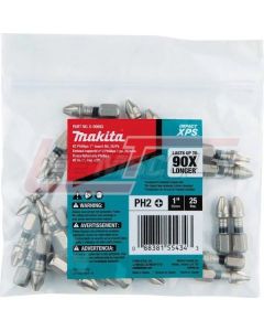MAKITA E-00692 Impact XPS® #2 Phillips 1" Insert Bit, 25/pk, Bulk
