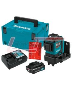 MAKITA SK700DNAJ 12V max CXT® Lithium-Ion Cordless Self-Leveling 360° 3-Plane Red Laser Kit (2.0Ah)