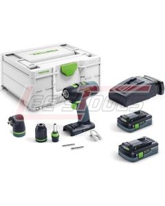 FESTOOL 576991 Cordless drill T18+3 HPC4,0 I-Set US