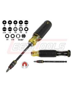 KLEIN 32304 14-in-1 HVAC Adjustable-Length Screwdriver with Flip Socket