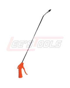 ASTRO PNEUMATIC 1716 Deluxe Air Blow Gun with 20" Long Angled Nozzle with 1/2" Removable Rubber Tip