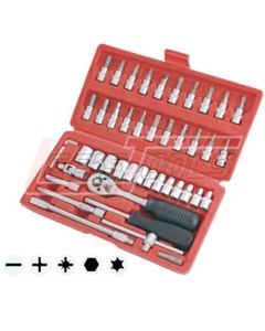 ASTRO PNEUMATIC 7126 46PC MULTI LOCK 1/4"DRIVE SET