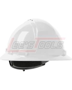 PIP 280-HP641RV-01 KILIMANJARO, WHITE, FULL BRIM WHEEL RATCHET ANSI Z89.1 TYPE 1 CLASS C VENTED
