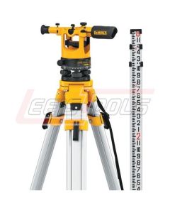 DEWALT DW092PK 20X Transit Level Package - Includes Tripod, Grade Rod, Plumb Bob, Kit Box