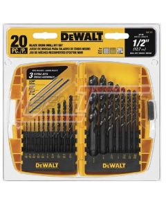 DEWALT DW1177 20pc Black Oxide Metal Drilling Set