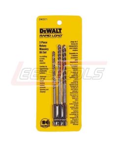 DEWALT DW2571 3 PC MASONRY BIT SET