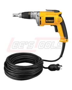 DEWALT DW272WT 0-4000 rpm VSR Drywall Screwdriver w/50 ft. twist-lock cord 6.3 amp