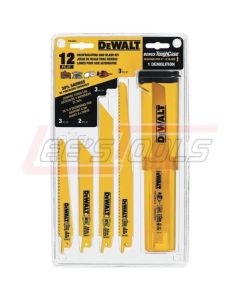 DEWALT DW4892 12 PC Recip Blade Set With Case