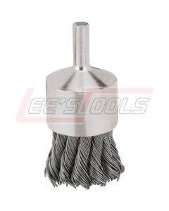 DEWALT DW4902 1" KNOT END BRUSH/CARB STL 1/4" STEM