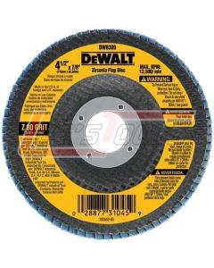 DEWALT DW8309 4-1/2" X 7/8" Z80 T29 FLAP DISC