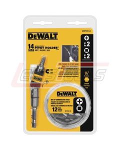 DEWALT DWPVTC14 14PC PIVOT HOLDER SCREWDRIVING SET