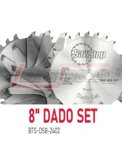 SAWSTOP BTS-DS8-2402 SAWSTOP 8" DADO SET 5/8" ARBOR 1/4" TO 29/32"