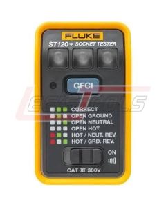 FLUKE ST120+ SOCKET TESTER WITH LEDS, GFCI TEST, BEEPER; AMER VERSION