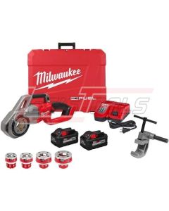 MILWAUKEE 2870-22 M18 FUEL™ Compact Pipe Threader w/ ONE-KEY™ w/ 1/2" - 1-1/4" Compact NPT Forged Aluminum Die Heads